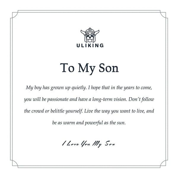 To My Son | Greeting Card