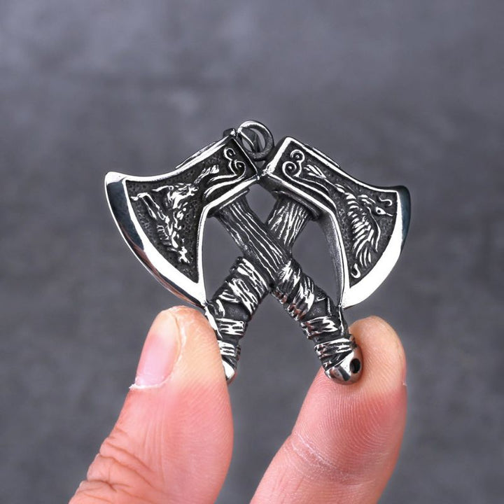 ULIKING JEWELRY PENDANTS Nordic Viking Tomahawk Stainless Steel Pendant 05