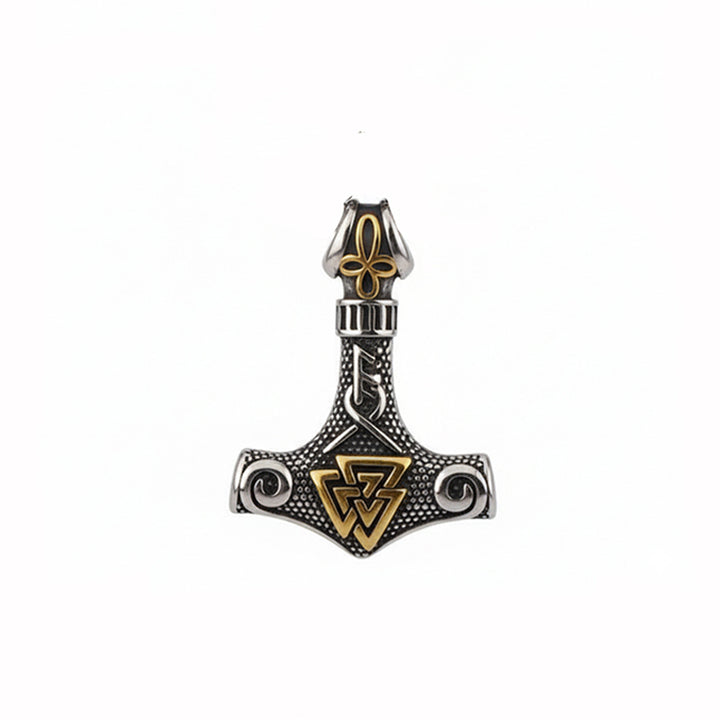  ULIKING JEWELRY PENDANTS Nordic Viking Thor Hammer Valknut Pendant 05