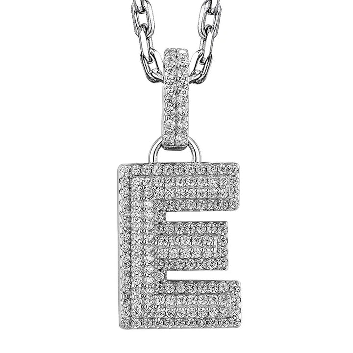  ULIKING JEWELRY PENDANTS 925 Sterling Silver Available In 26 Letters Fully Rhinestone Letter pendant 15