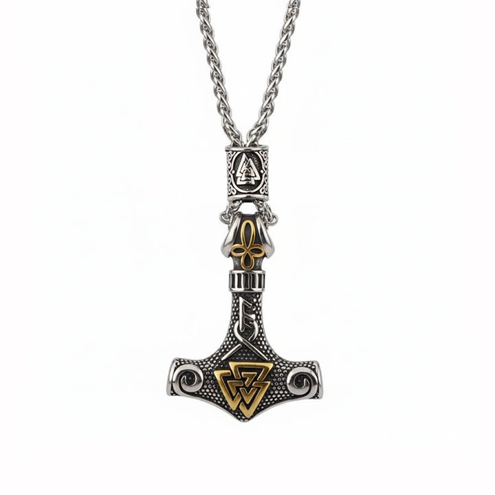  ULIKING JEWELRY PENDANTS Nordic Viking Thor Hammer Valknut Pendant 06