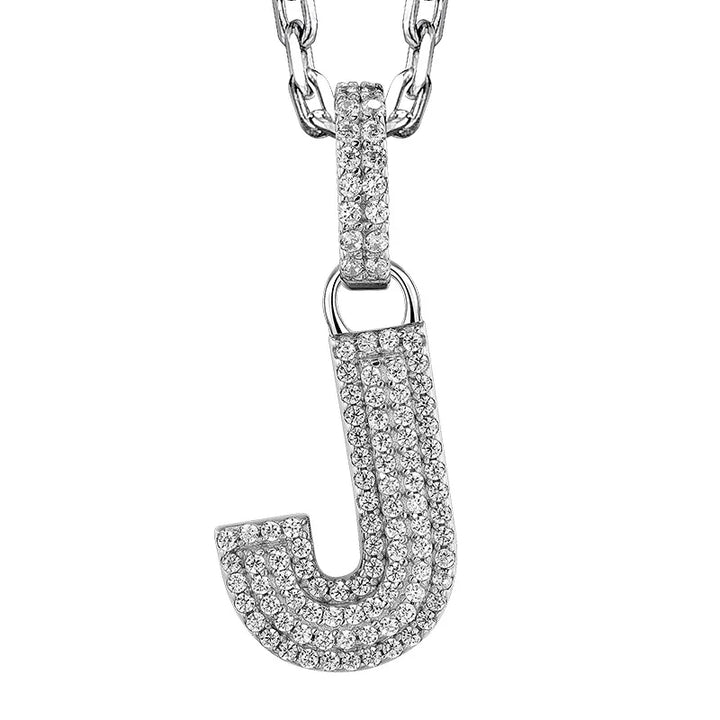  ULIKING JEWELRY PENDANTS 925 Sterling Silver Available In 26 Letters Fully Rhinestone Letter pendant 25