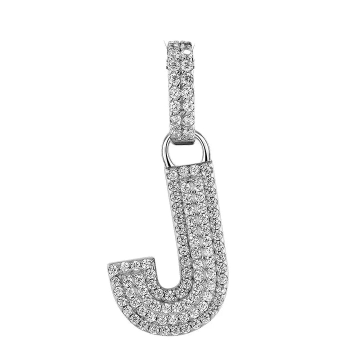  ULIKING JEWELRY PENDANTS 925 Sterling Silver Available In 26 Letters Fully Rhinestone Letter pendant 24