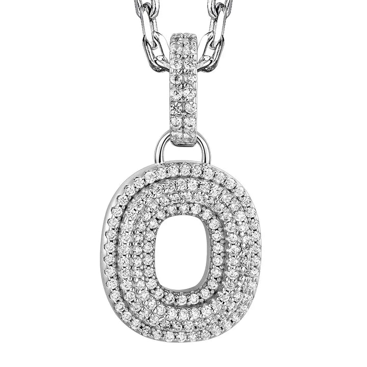  ULIKING JEWELRY PENDANTS 925 Sterling Silver Available In 26 Letters Fully Rhinestone Letter pendant 35
