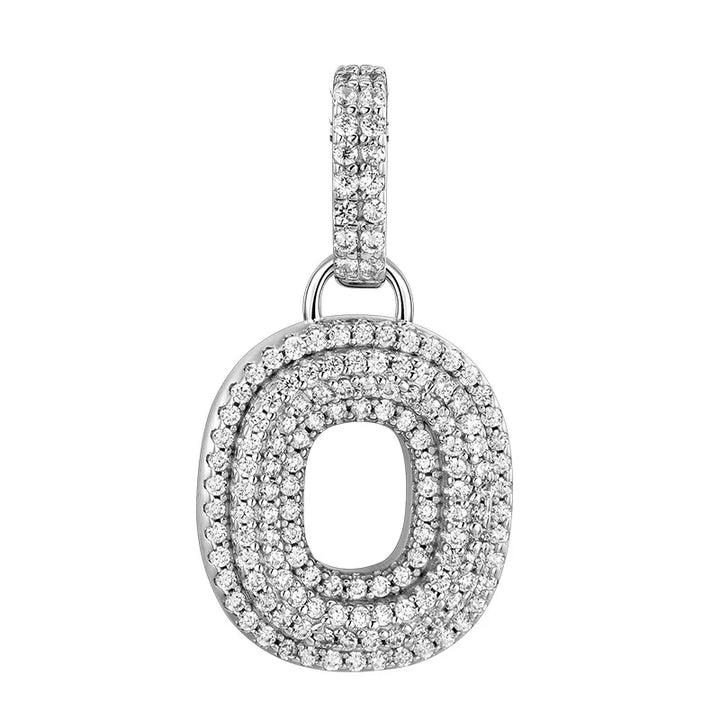  ULIKING JEWELRY PENDANTS 925 Sterling Silver Available In 26 Letters Fully Rhinestone Letter pendant 34
