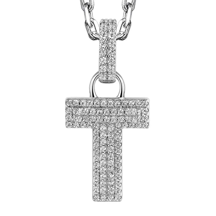  ULIKING JEWELRY PENDANTS 925 Sterling Silver Available In 26 Letters Fully Rhinestone Letter pendant 45