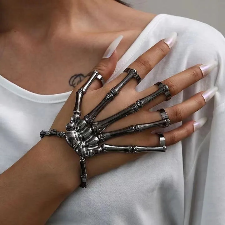 ULIKING JEWELRY SETS Necromantic Armor Skeleton Skeleton Bracelet and Finger Claws 11