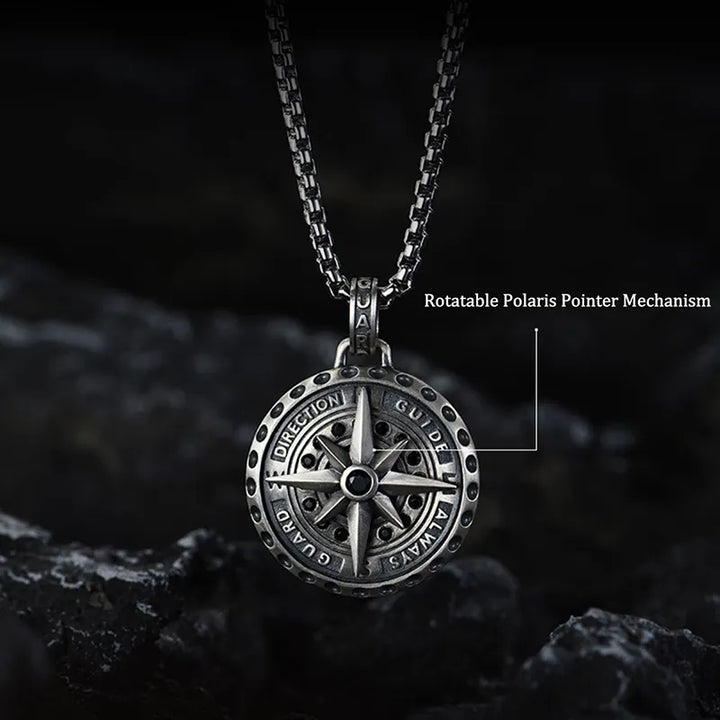  ULIKING JEWELRY PENDANTS 925 Sterling Silver Polaris Nautical Compass Pendant 04