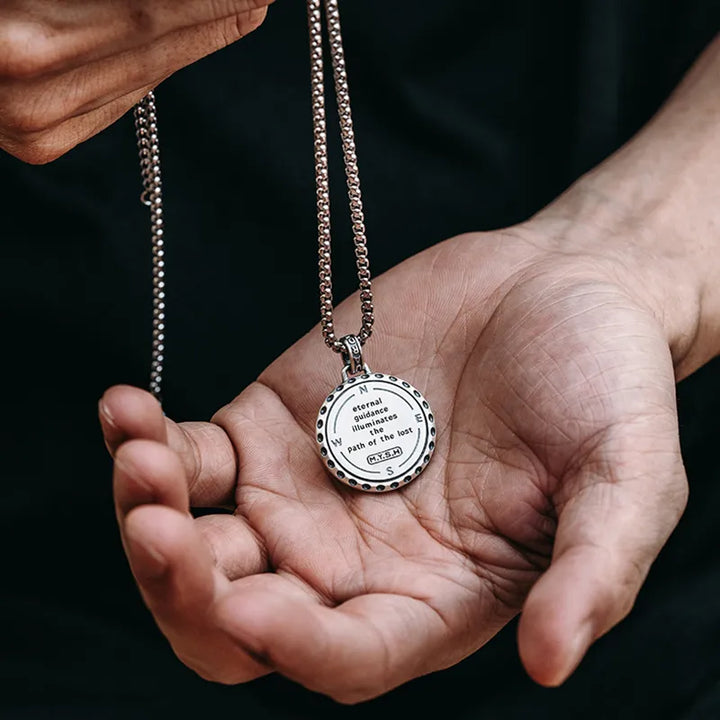  ULIKING JEWELRY PENDANTS 925 Sterling Silver Polaris Nautical Compass Pendant 06