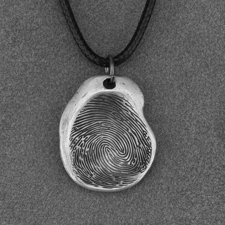  ULIKING JEWELRY PENDANTS 999 Fine Silver Custom Fingerprint Couple Pendant 06