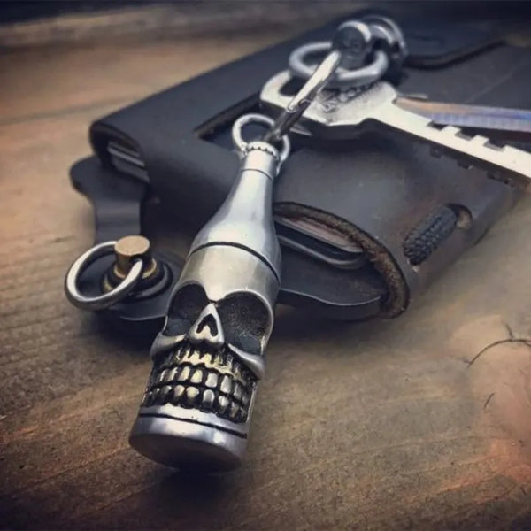  ULIKING JEWELRY KEYCHAIN   Bottle Shark Skull Keychain 01