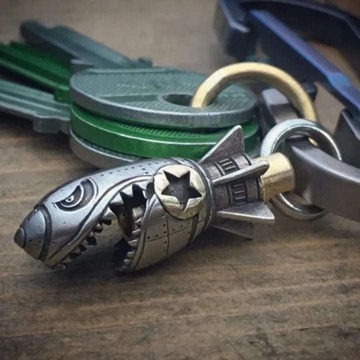  ULIKING JEWELRY KEYCHAIN   Bottle Shark Skull Keychain 02