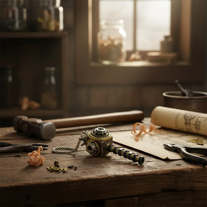  ULIKING JEWELRY NECKLACES Cogmaster Steampunk Robot Handmade Necklace 04