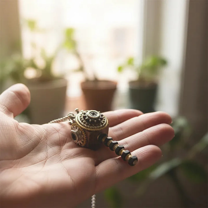  ULIKING JEWELRY NECKLACES Cogmaster Steampunk Robot Handmade Necklace 05