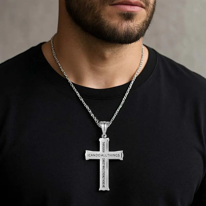  ULIKING JEWELRY NECKLACES Fashion Cross Stainless Steel Pendant Necklace 04