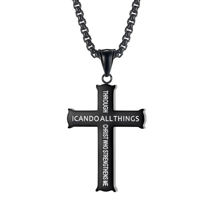  ULIKING JEWELRY NECKLACES Fashion Cross Stainless Steel Pendant Necklace 02