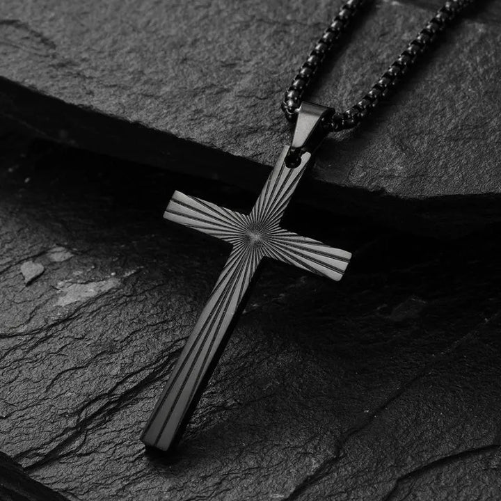  ULIKING JEWELRY PENDANTS   Fashion Light Cross  Stainless Steel Pendant 05