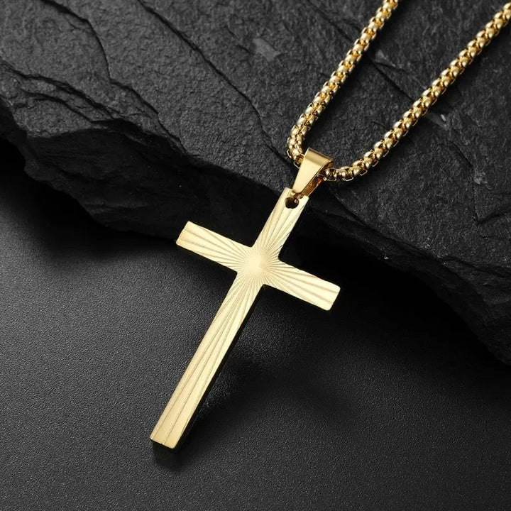  ULIKING JEWELRY PENDANTS   Fashion Light Cross  Stainless Steel Pendant 06