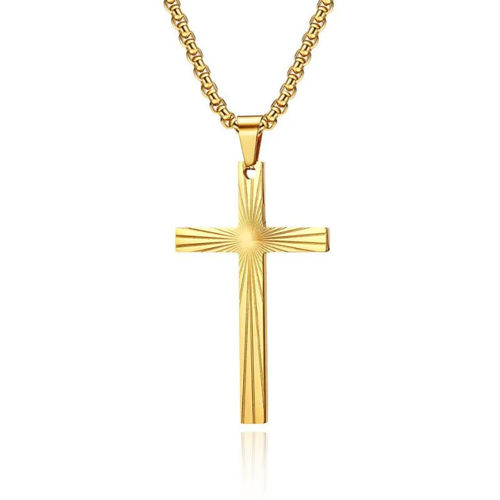  ULIKING JEWELRY PENDANTS   Fashion Light Cross  Stainless Steel Pendant 11