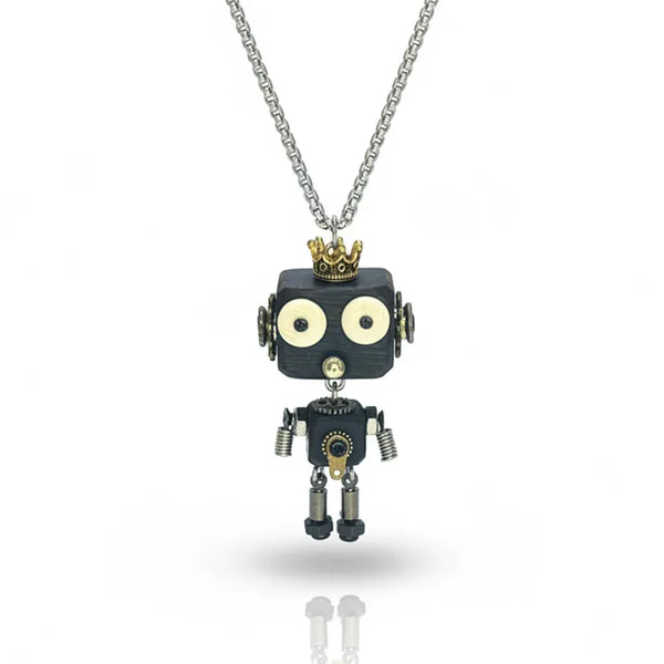  ULIKING JEWELRY NECKLACES  Gearoo Steampunk Robot Handmade Necklace 01