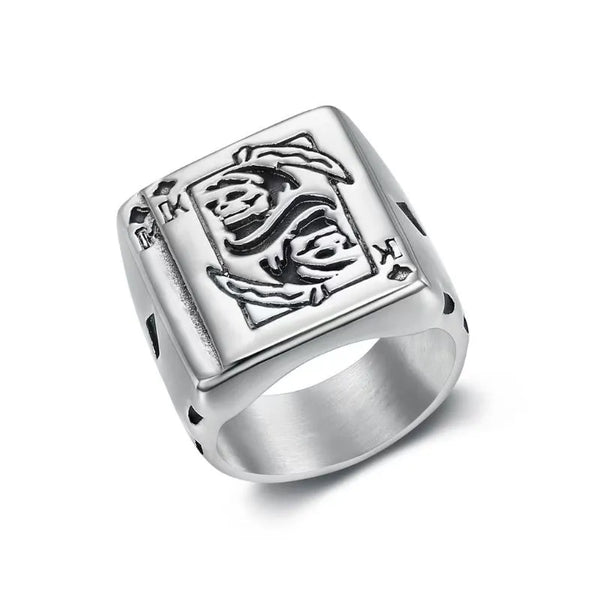 ULIKING JEWELRY RINGS Gothic Death Poker Design Stainless Steel Ring 01 