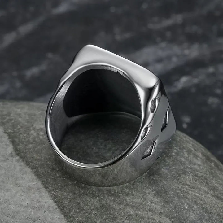 ULIKING JEWELRY RINGS Gothic Death Poker Design Stainless Steel Ring 06