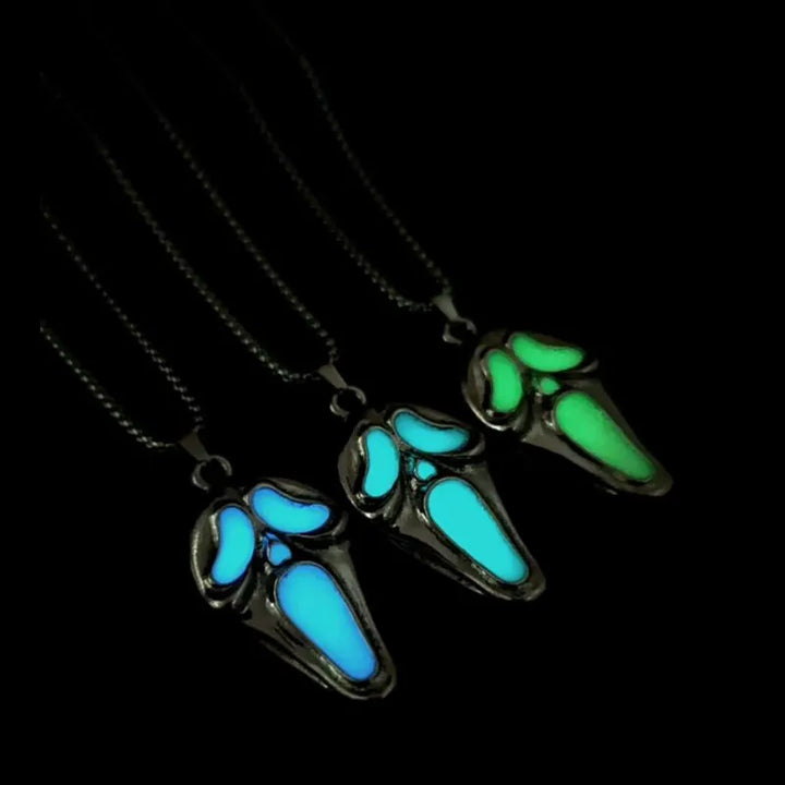  ULIKING JEWELRY PENDANTS Halloween Skull Glowing Mask Pendant 01 