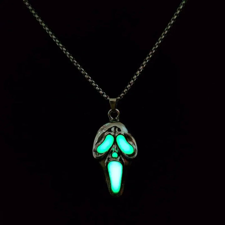  ULIKING JEWELRY PENDANTS Halloween Skull Glowing Mask Pendant 05