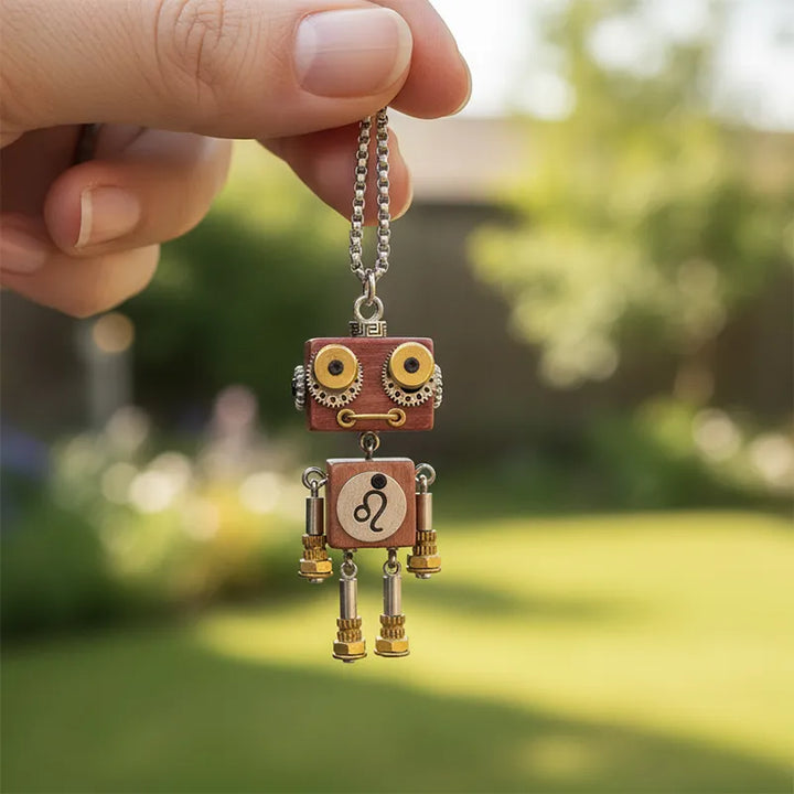 ULIKING JEWELRY NECKLACES  Leo Kaka Steampunk Robot Handmade Necklace 04