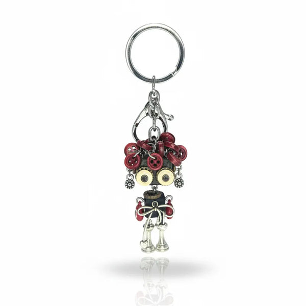 ULIKING JEWELRY RINGS Lola Twist Steampunk Robot Handmade Keychain 01