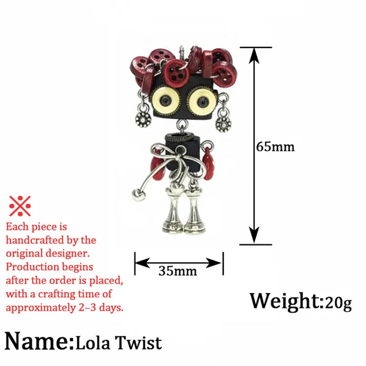  ULIKING JEWELRY NECKLACES  Lola Twist Steampunk Robot Handmade Necklace 05