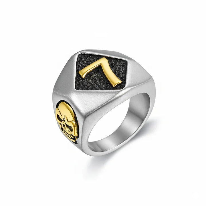 Lucky number 7 Skull Stainless Steel Ring / ULIKING JEWELRY – ULiking ...