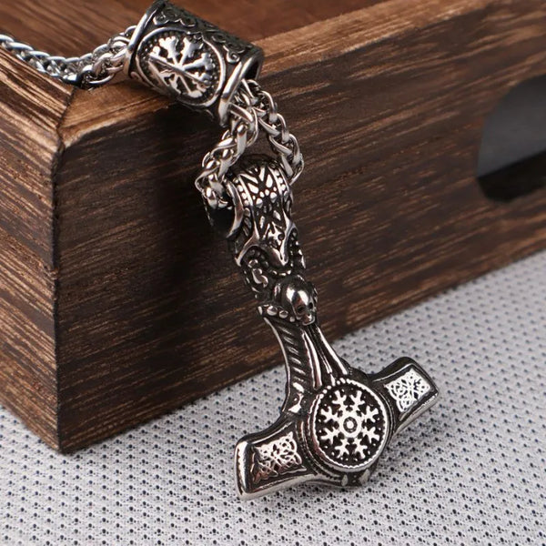  ULIKING JEWELRY PENDANTS Nordic Viking Thor Hammer Pendant 01 