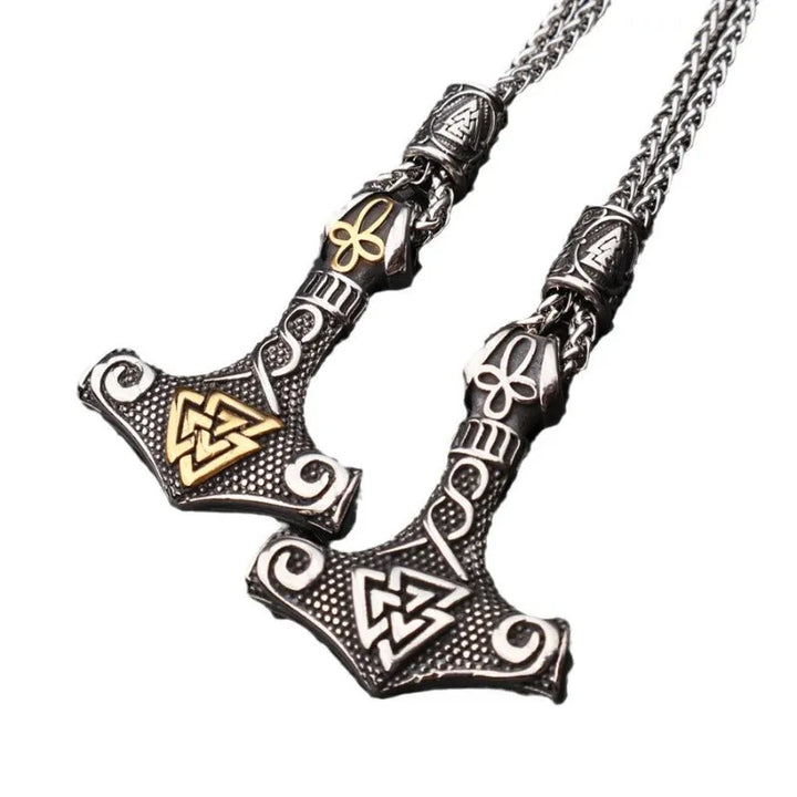  ULIKING JEWELRY PENDANTS Nordic Viking Thor Hammer Valknut Pendant 06