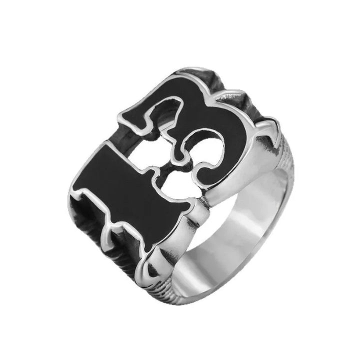 ULIKING JEWELRY RINGS Number 13 Stainless Steel Ring 05