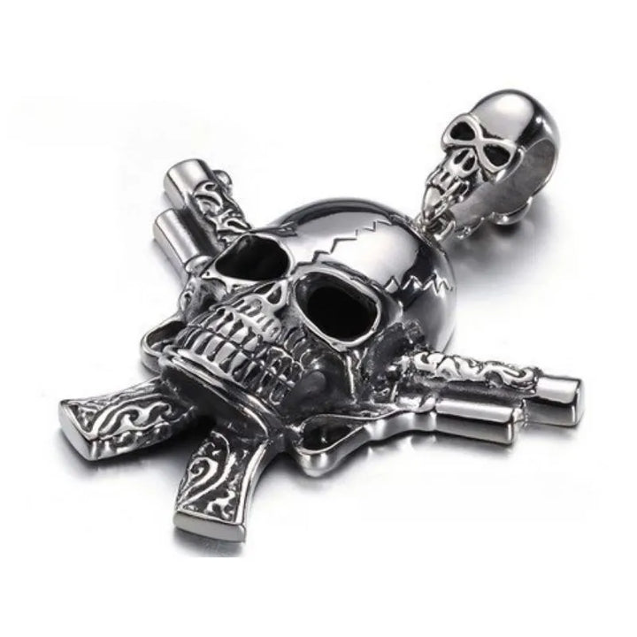  ULIKING JEWELRY PENDANTS PUNK Mechanical Skull Stainless Steel Pendant 07