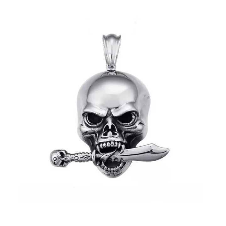  ULIKING JEWELRY PENDANTS PUNK Mechanical Skull Stainless Steel Pendant 08