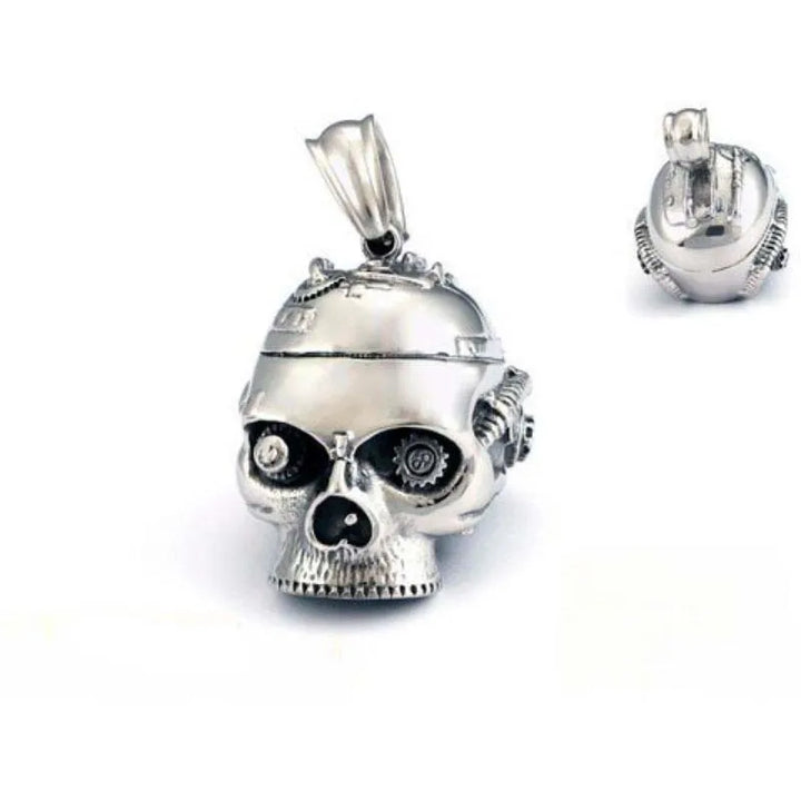  ULIKING JEWELRY PENDANTS PUNK Mechanical Skull Stainless Steel Pendant 09