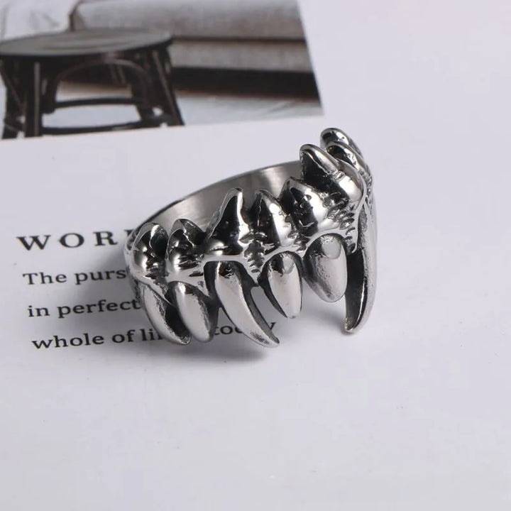 ULIKING JEWELRY RINGS Punk Claw Stainless Steel Ring 04