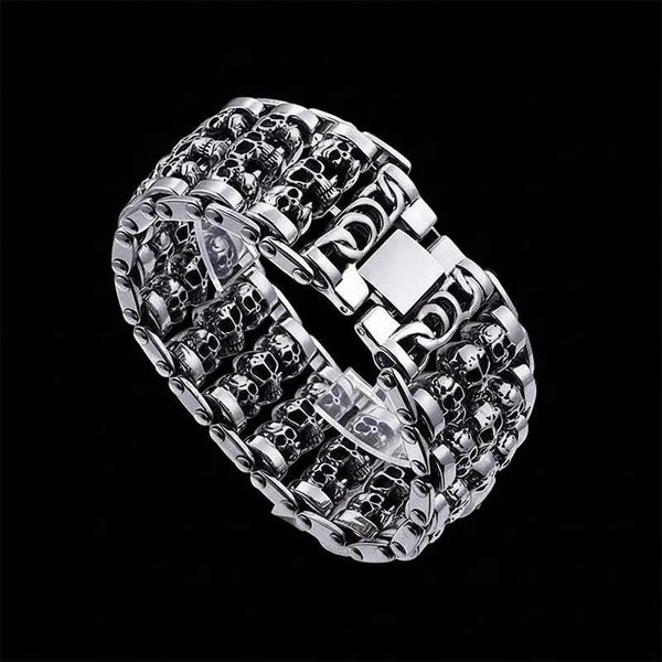 Punk Skull Stainless Steel Bracelet