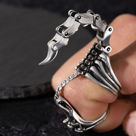 ULIKING JEWELRY  RING  Punk Scorpion Open Adjustable Ring 01