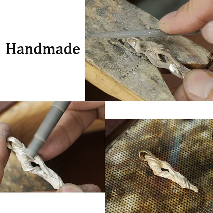  ULIKING JEWELRY NECKLACES S999 Sterling Silver Driftwood  Necklace 05