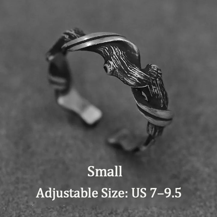 ULIKING JEWELRY RINGS   S999 Sterling Silver Driftwood Ring 07