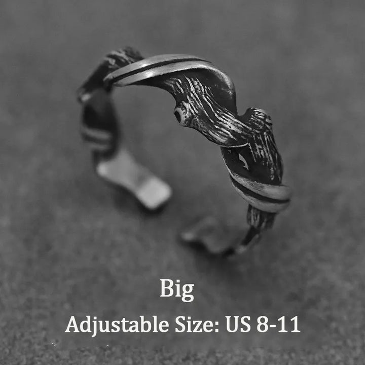 ULIKING JEWELRY RINGS   S999 Sterling Silver Driftwood Ring 08