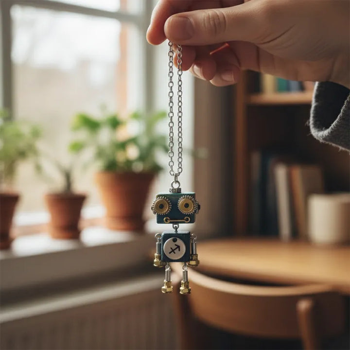  ULIKING JEWELRY NECKLACES  SagMech Steampunk Robot Handmade Necklace 02