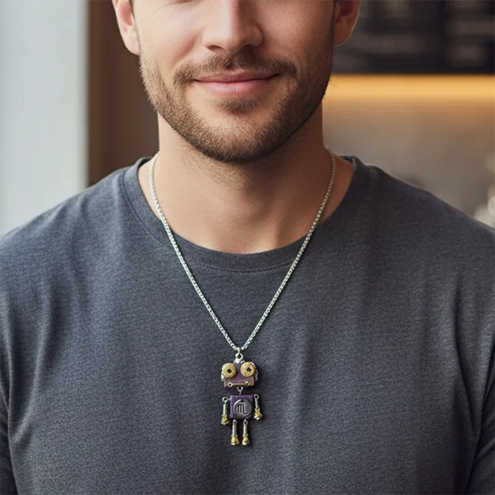  ULIKING JEWELRY NECKLACES  ScorpiBot Steampunk Robot Handmade Necklace 02