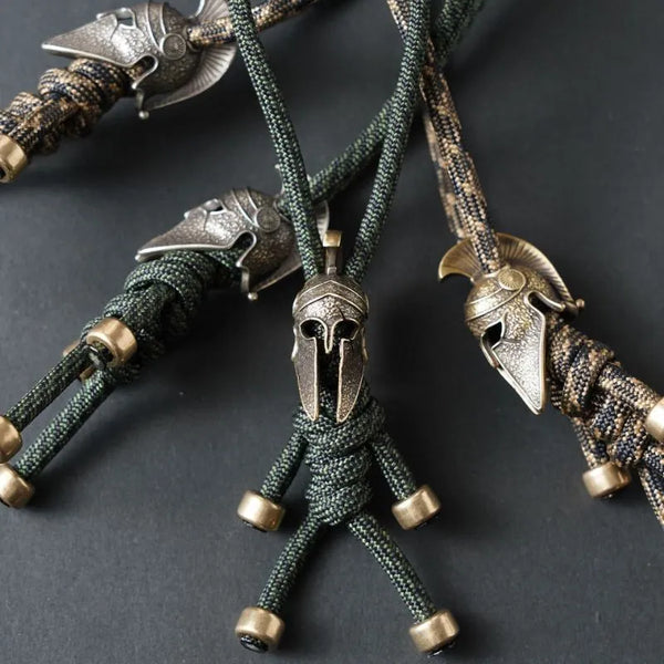  ULIKING JEWELRY KEYCHAIN  Spartan Warrior Braided Rope Keychain 01