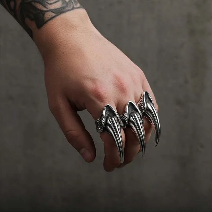 ULIKING JEWELRY RINGS VIntage Eagle Claw Stainless Steel Ring 03