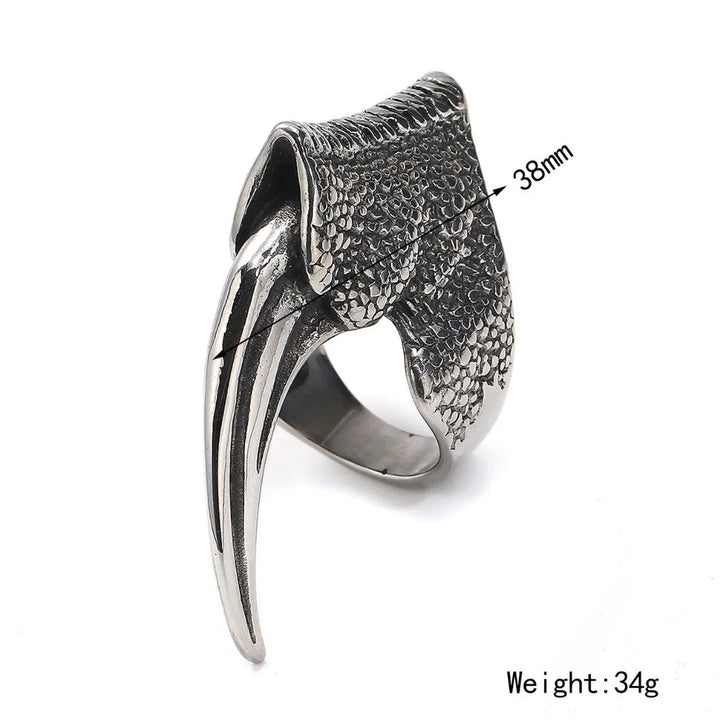 ULIKING JEWELRY RINGS VIntage Eagle Claw Stainless Steel Ring 04