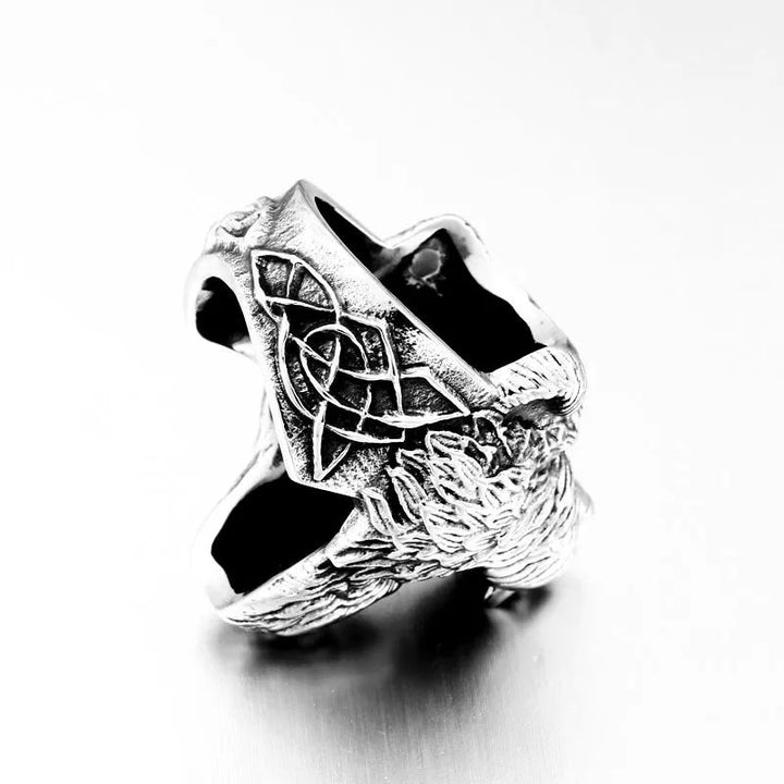 ULIKING JEWELRY RINGS  Viking Bear Man Stainless Steel Ring 03